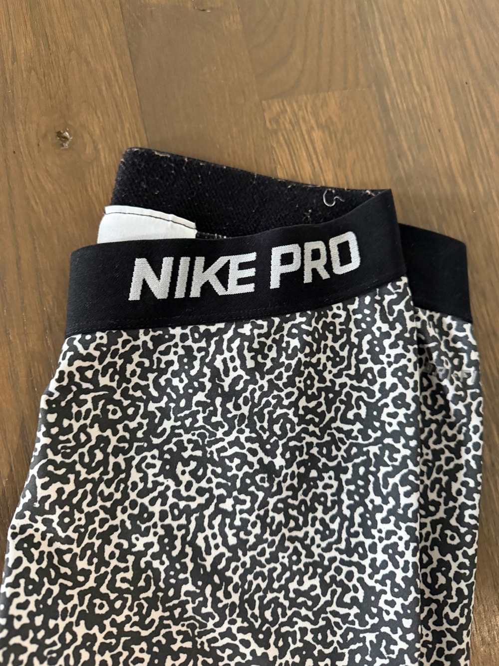 Nike Pro Black and White Training Shorts